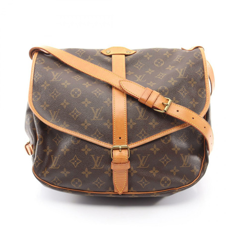 路易威登 Saumur 35 斜背包 M42254 Monogram 帆布棕色 二手