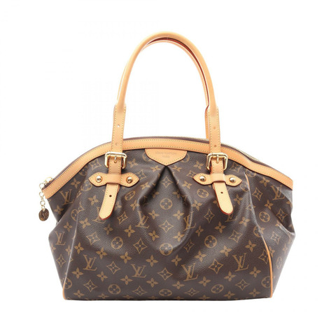 路易威登 Tivoli 單肩手提包 M40144 Monogram 皮革棕色二手女款