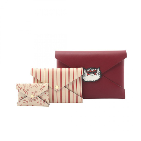 路易威登 Grace Coddington Pochette Kirigami 商務手拿包 M25760 小牛皮
