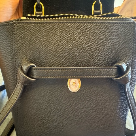 Celine 黑色鯰魚包 belt bag nano