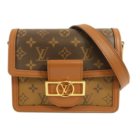 LOUIS VUITTON Monogram Reverse Mini Dauphine肩背袋