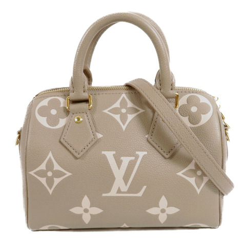LOUIS VUITTON Monogram Empreinte Speedy Bandouliere 20扣手挽肩背兩用袋