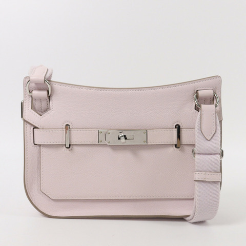 HERMES Evercolor皮革Mini Jypsiere肩背袋Rose Darling