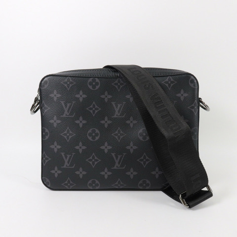 LOUIS VUITTON Monogram Eclipse Reverse Trio Messenger肩背袋