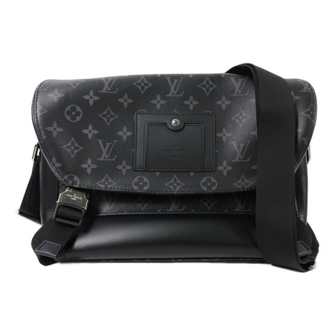 LOUIS VUITTON Monogram Eclipse Messenger PM Voyager肩背袋