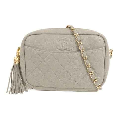 CHANEL 牛皮皮革Coco Tassel Camera Bag鏈帶肩背袋