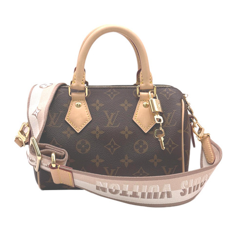 路易威登 Monogram Speedy Bandoulière 20 M46222 手提包 棕色 米色皮革 女士