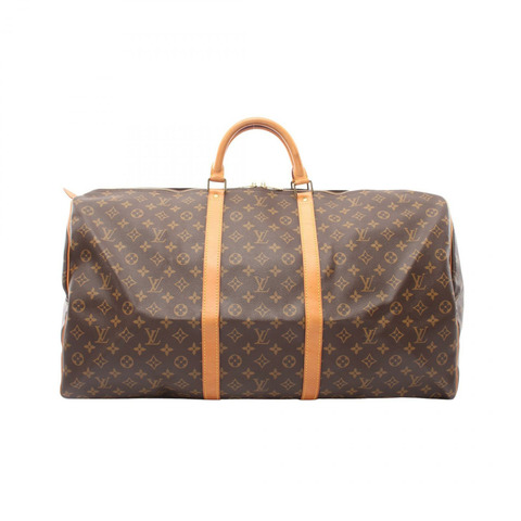 路易威登 Keepall 60 旅行手提包 M41422 Monogram 皮革 棕色 二手