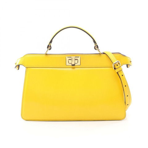 FENDI Peekaboo ISeeU 東西向單肩斜背包 8BN323 皮革 二手