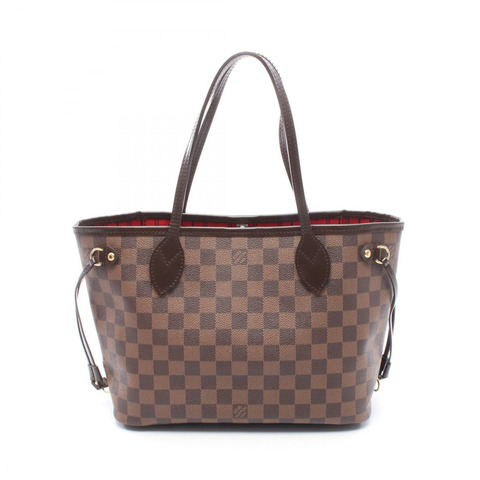 路易威登 Neverfull PM 手提包 N51109 Damier 皮革 Ebene 二手女士