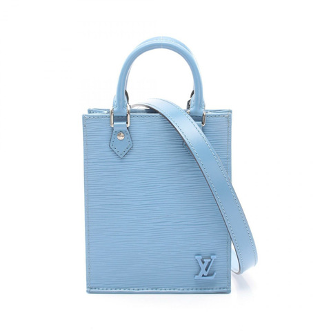 路易威登 Petite Sac Plat 肩斜背包 手提包 M80167 Epi Bleuet 二手