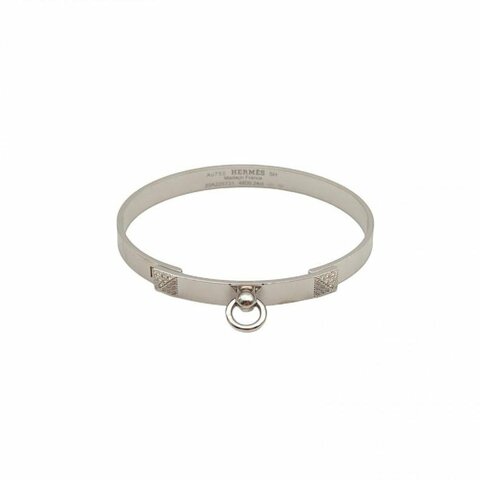 HERMES 18K白金鑽石CDC半鑽手鐲D0.24ct16號