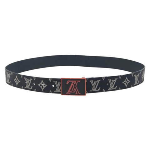 路易威登 Monogram Ceinture Etropol 皮帶 海軍藍 M0049 LV Auth ar14133M