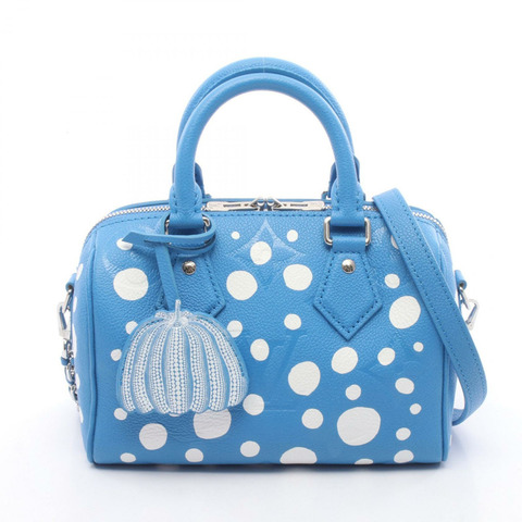 路易威登草間彌生 Speedy Bandouliere 20 手提包 M46425 皮革 二手 LV