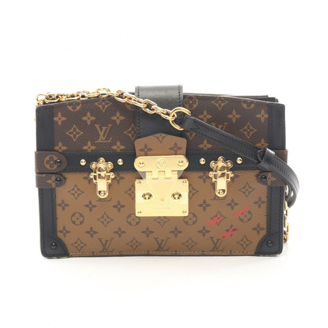 路易威登 Trunk Clutch 單肩斜背包 M43596 Monogram Reverse 帆布