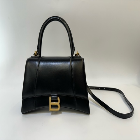 Balenciaga 黑滑面小號沙漏包