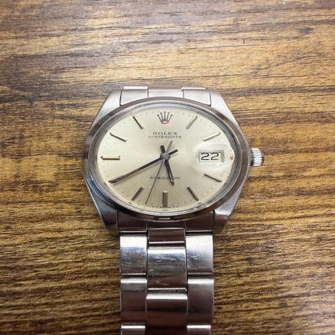 Rolex Oysterdate Precision鋼帶手動上鏈機械腕錶