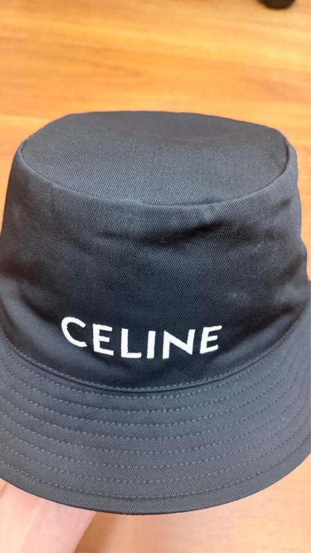 Celine logo 經典黑色漁夫帽