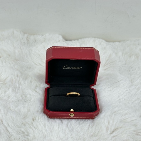 Cartier 卡地亞竹節18k金 戒指46碼