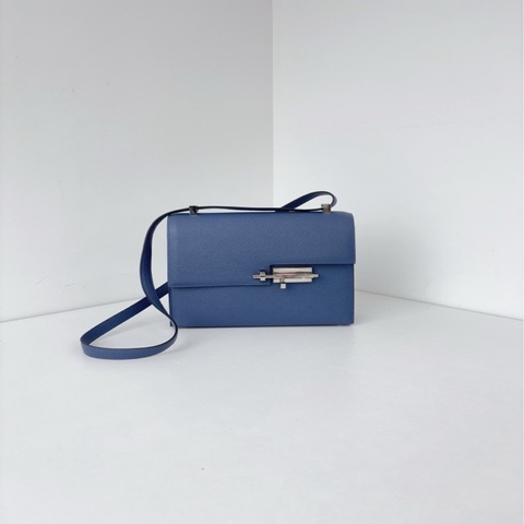 Hermes 愛馬仕 Verrou 23 瑪瑙藍銀扣