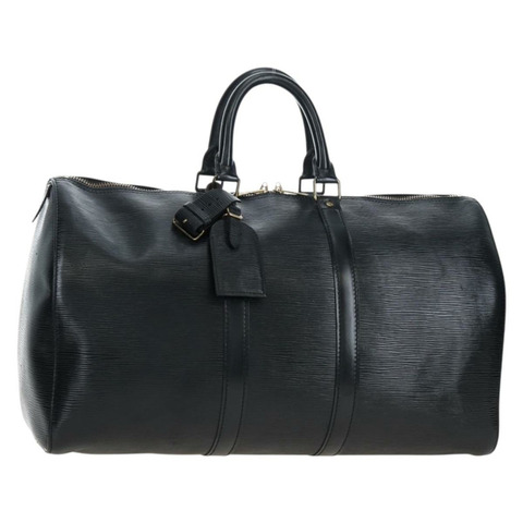 路易威登 Epi Keepall 45 波士頓包 黑色 M42972 LV 正品 191863V