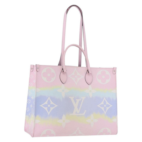 路易威登 Monogram Giant Pastels On The Go GM 2way Multicolor Auth ka5447M