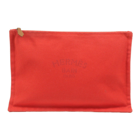 HERMES 帆布Yachting GM Pouch手拿包