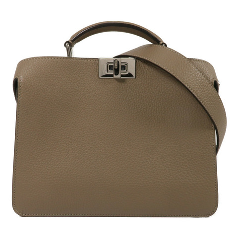 FENDI 牛皮皮革Peekaboo ISeeU Small手挽肩背兩用袋