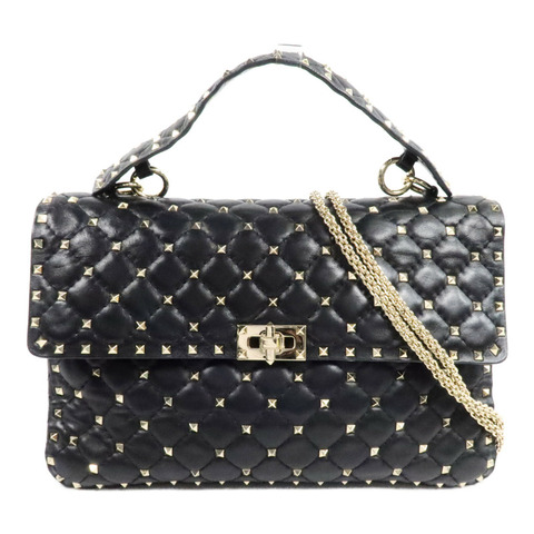 Valentino 牛皮皮革Rockstud Spike Large手挽肩背兩用袋