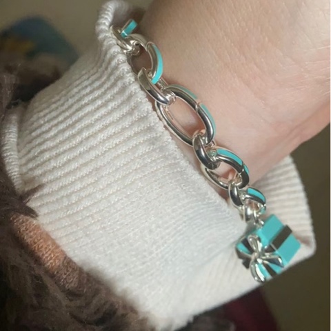 Tiffany Blue 950美金 925銀 藍綠色絕版手鍊
