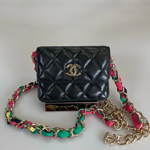 CHANEL 腰帶鍊包彩色 保卡款3094445