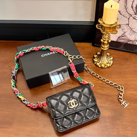CHANEL 腰帶鍊包彩色 保卡款3094445