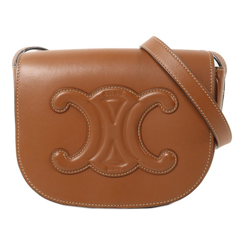 CELINE 牛皮皮革Folco Cuir Triomphe肩背袋