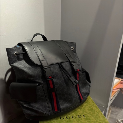 Gucci 黑老花雙肩包｜Classic Trend CT精品｜台北東區實體