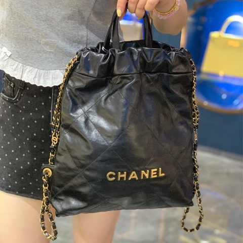 22Bag 後背包黑金小號