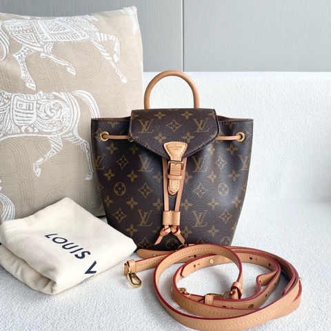 🌷編碼帶芯片！Louis Vuitton LV Montsouris BB老花迷你雙肩包
