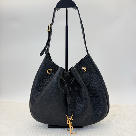 聖羅蘭/Saint laurent 黑金機場包 尺寸：30*21*4