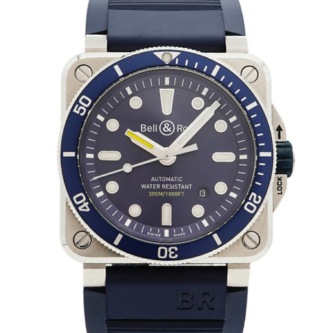 Bell & Ross BR03-92 潛水錶 藍色 BR0392-D-BU-ST SRB 錶盤 男士腕錶
