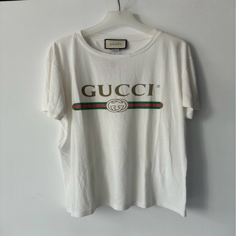 Gucci 白色字母短袖T恤s