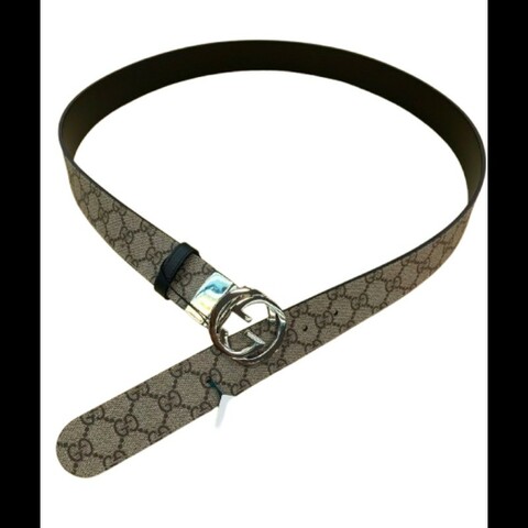 Gucci GG扣 雙面腰帶 皮帶 男女同款 100cm