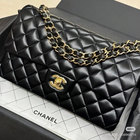 #全網最低💰 #閒置全配 香奈兒黑金CF25中號 經典Coco專櫃3️⃣5️⃣萬