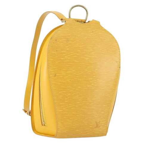 路易威登 Epi Mabillon 雙肩包 黃色 M52239 LV 正品 157244