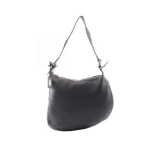 FENDI Selleria 黑色真皮單肩包，二手女款