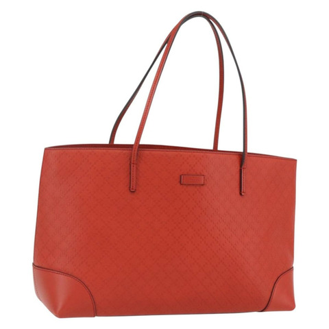 GUCCI Diamante 手提包 皮革 紅色 金色 353397 正品 164533