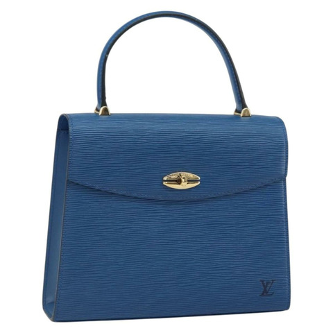 路易威登 Epi Malesherbes 手提包藍色 M52375 LV 正品 164754
