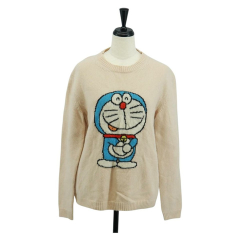 GUCCI 象牙色羊毛毛衣 Auth 170697M