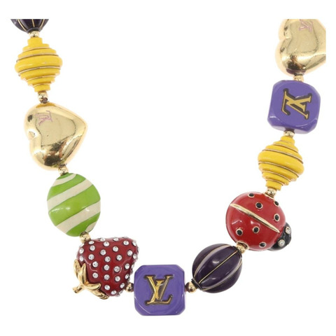 路易威登 Brasserie Phrase 項鍊 金屬 多色 LV 正品 BA11148V