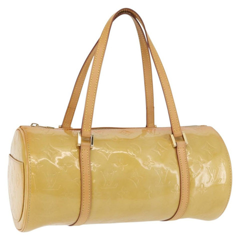 路易威登 Monogram Vernis Bedford 手提包 米色 M91006 LV 正品 176879