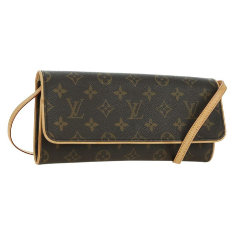 路易威登 Monogram Pochette Twin GM 單肩包 M51852 LV Auth am11648V
