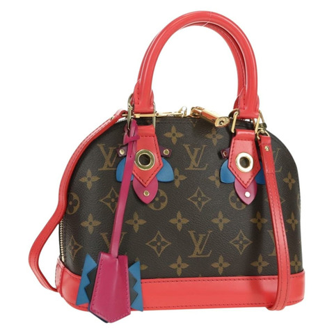 路易威登 Monogram Totem Alma BB 手提包 紅色 M41659 LV 正品 179848SAV